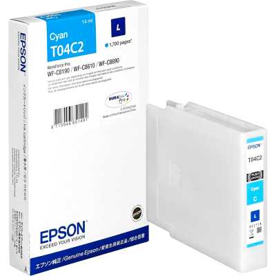картридж Epson C13T04C240 голубой