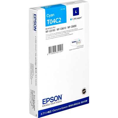 картридж Epson C13T04C240 голубой
