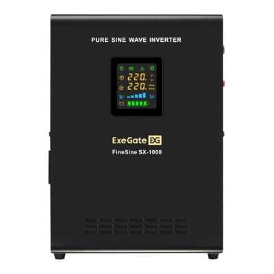 ИБП ExeGate FineSine SX-1000.LCD.AVR.2SH EX296544RUS