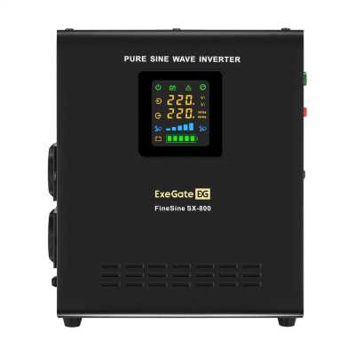 комплект ИБП ExeGate FineSine SX-800.LCD.AVR.2SH EX296523RUS