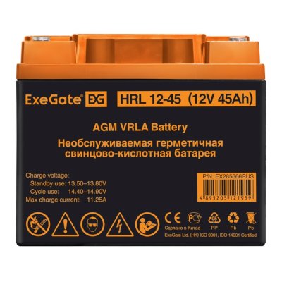 батарея для UPS ExeGate HRL 12-45 EX285666RUS