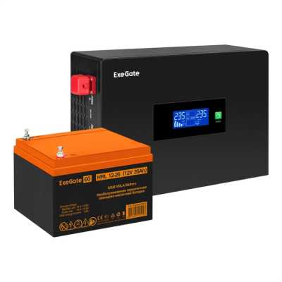 ИБП ExeGate IdealSine SR-1000.LCD.2SH EX297404RUS