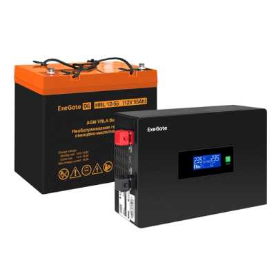 ИБП ExeGate IdealSine SR-1000.LCD.2SH EX297410RUS