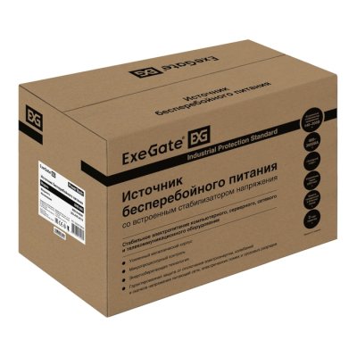 ИБП ExeGate Power Back BNB-800.LED.AVR.4C13 Черный