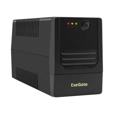 ИБП ExeGate Power NB-1000.LED.AVR.2SH EX299492RUS Черный