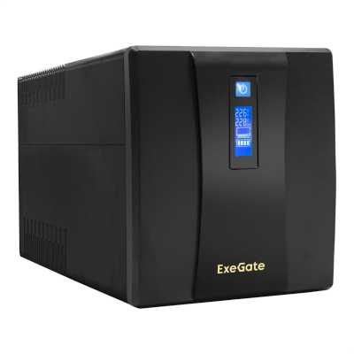 ИБП ExeGate Power Smart ULB-1500 LCD EP212520RUS Черный