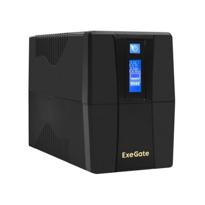 ИБП ExeGate Power Smart ULB-650.LCD.AVR.4C13 EX292771RUS Черный