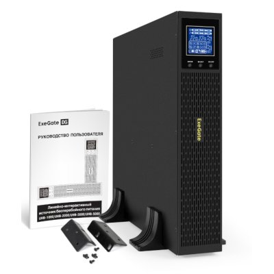 ИБП ExeGate SinePower UHB-3000.LCD.AVR.8C13.RJ.USB.BC.2U EX299039RUS
