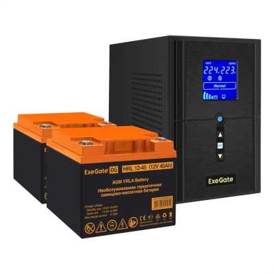 ИБП ExeGate SineTower SZ-1500.LCD.AVR.2SH.1C13.USB EX296818RUS