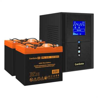 ИБП ExeGate SineTower SZ-1500.LCD.AVR.2SH.1C13.USB EX301734RUS