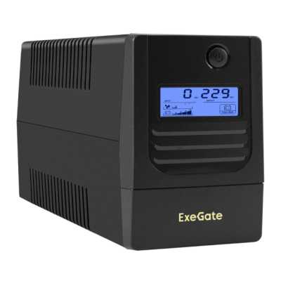 ИБП ExeGate Smart LB-500.LCD.AVR.2SH.USB EX299495RUS