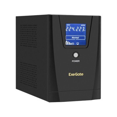 ИБП ExeGate SpecialPro Smart LLB-1600.LCD.AVR.2SH.3C13 Черный