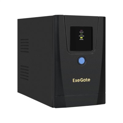 ИБП ExeGate SpecialPro UNB-1000.LED.AVR.1SH.2C13.RJ.USB Черный