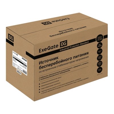 ИБП ExeGate SpecialPro UNB-1200.LED.AVR.2SH.3C13.USB Черный