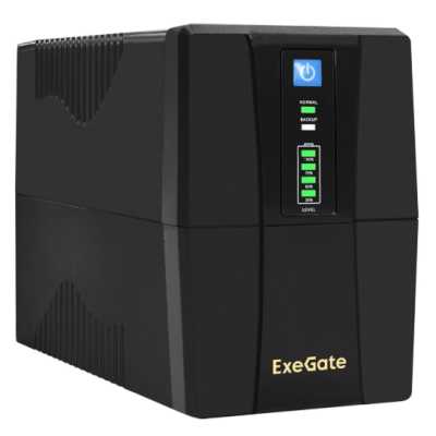 ИБП ExeGate SpecialPro UNB-600.LED.AVR.4C13.RJ.USB EX292763RUS Черный