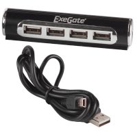 разветвитель USB Exegate UH-143 черный