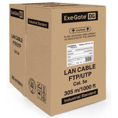витая пара ExeGate UTP4-C5e-CCA-S26-IN-PVC-GY-305 EX261518RUS