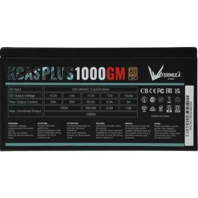 блок питания Formula KCAS Plus 1000GM ACPG-KPK0FEC.12 Черный