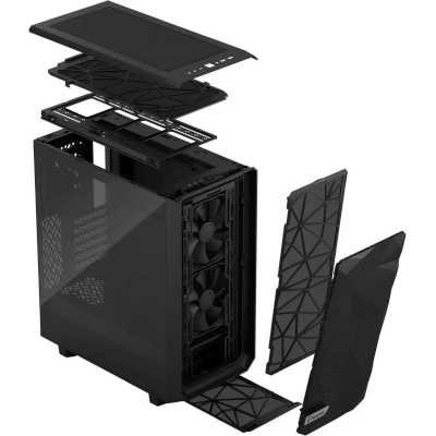 корпус Fractal Design Meshify 2 Compact Black Lite TG Light Tint FD-C-MEL2C-03