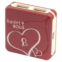 разветвитель USB G-Cube GUE-55S красный
