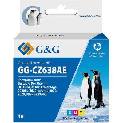 картридж G&G GG-CZ638AE многоцветный
