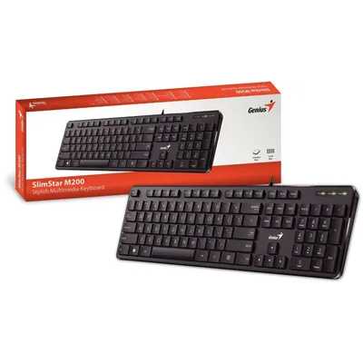 клавиатура Genius SlimStar M200 Black Черный