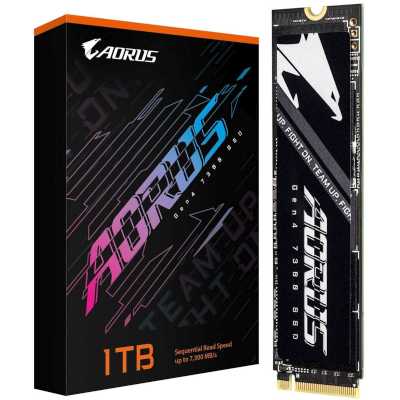 SSD диск GigaByte Aorus Gen4 7300 1Tb AG4731TB N Черный
