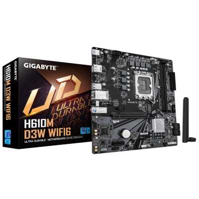 материнская плата GigaByte H610M D3W WIFI6 Черный