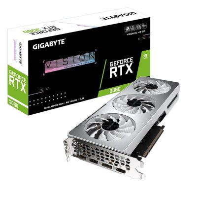 видеокарта GigaByte nVidia GeForce RTX 3060 12Gb GV-N3060VISION OCV2-12GD