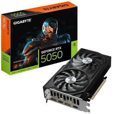 видеокарта GigaByte nVidia GeForce RTX 5050 8Gb GV-N5050WF2OCV2-8GD