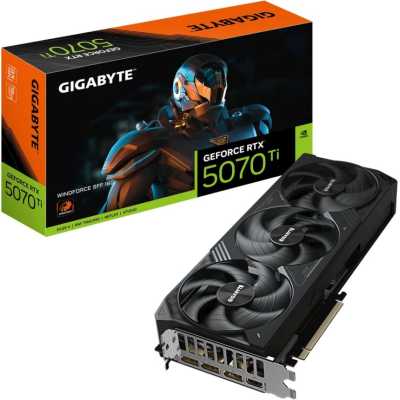 видеокарта GigaByte nVidia GeForce RTX 5070 Ti 16Gb GV-N507TWF3-16GD 1.0