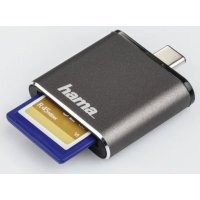 картридер Hama H-124186 серый