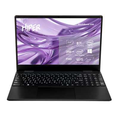 ноутбук Hiper WorkBook U26-15FII5124R8S2WPG Черный
