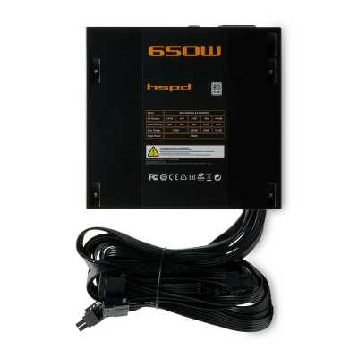 блок питания HSPD 650W HST-650WN-BK Черный