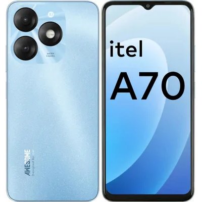 смартфон Itel A70 4/256GB Azure Blue голубой