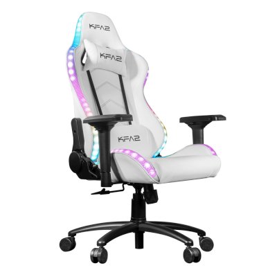 игровое кресло KFA2 Gaming Chair 01 RGB SE White белый