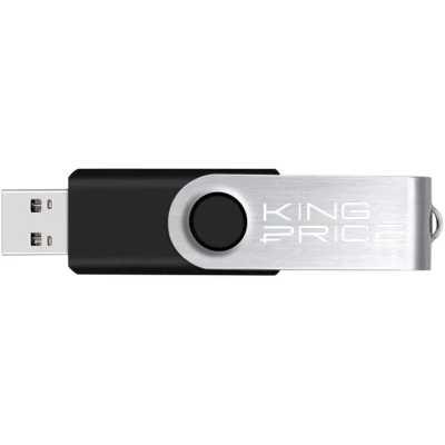 флешка KingPrice 32GB KPFD2A032ABK Черный, серебристый