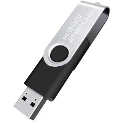 флешка KingPrice 8GB KPFD2A008ABK Черный, серебристый