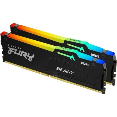 оперативная память Kingston Fury Beast Black RGB XMP KF568C34BBAK2-32
