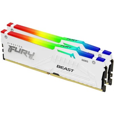 оперативная память Kingston Fury Beast White RGB Expo KF560C30BWEAK2-32
