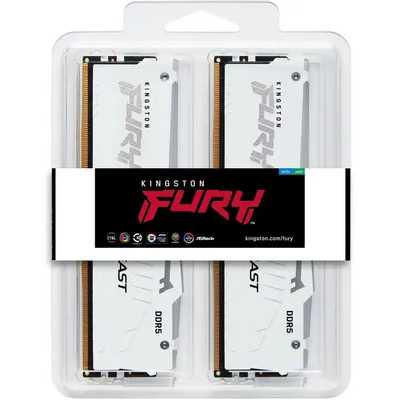 оперативная память Kingston Fury Beast White RGB XMP KF560C30BWAK2-32
