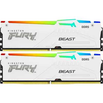 оперативная память Kingston Fury Beast White RGB XMP KF560C30BWAK2-64