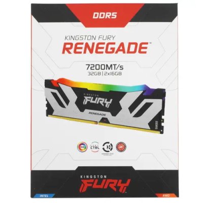 оперативная память Kingston Fury Renegade Silver RGB KF572C38RSAK2-32