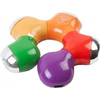 разветвитель USB Konoos UK-07 цветной