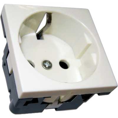 розетка силовая Lanmaster NM-EL45x45-WH Белый