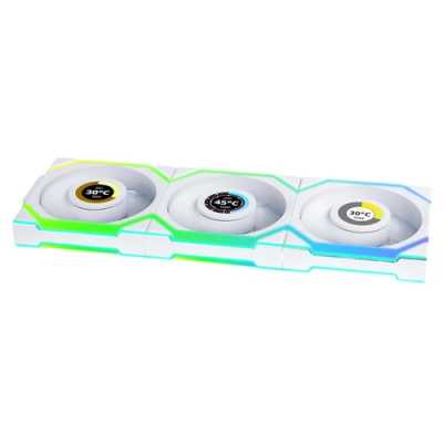 кулер Lian Li Uni Fan SL Wireless 120 LCD ARGB White 3 Pack
