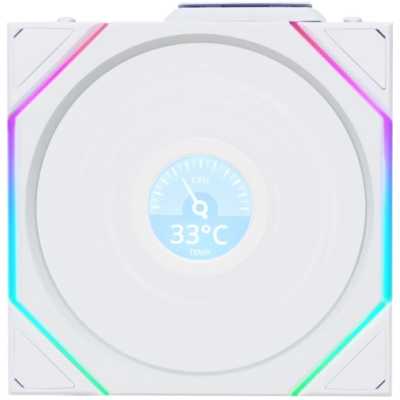 кулер Lian Li Uni Fan TL Wireless LCD 120 Reverse ARGB White Белый