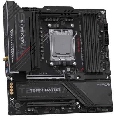 материнская плата Maxsun Terminator B850M Pro Dark WIFI Черный