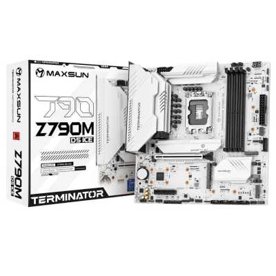 материнская плата Maxsun Terminator Z790M D5 ICE Белый