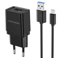 сетевое зарядное устройство More choice NC33m Black Черный